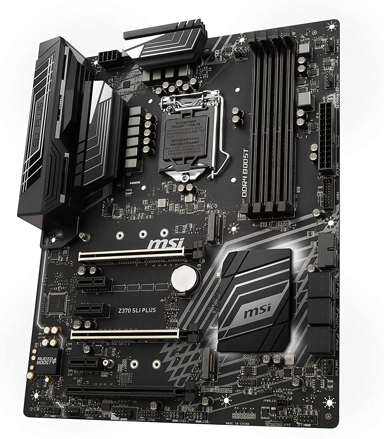 Billig MSI Z370 SLI PLUS Desktop-Motherboard Intel Z370 8th Gen LGA 1151 DDR4 64GB M.2 DVI HDM IPCI-E 3,0 USB 3,1 ATX Motherboard