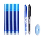 Стираемая ручка комплект моющиеся ручка синий черный, красный Цвет чернилами Шариковая ручка для офиса школы канцелярские принадлежности для экзаменов расходные материалы