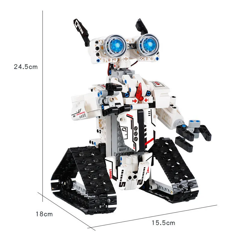 

467PCS City Engineering RC Robot Control Intelligent Building Blocks Construction Toy Creator Bricks High Tech Toys For Children