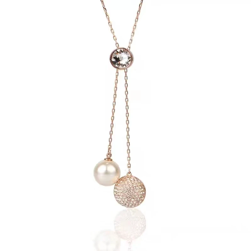 

2020 Fashion Classic New Rose Gold FORWARD Y-shaped Lady Necklace for Girlfriend Mother Romantic Birthday Memorial Jewelry Gift