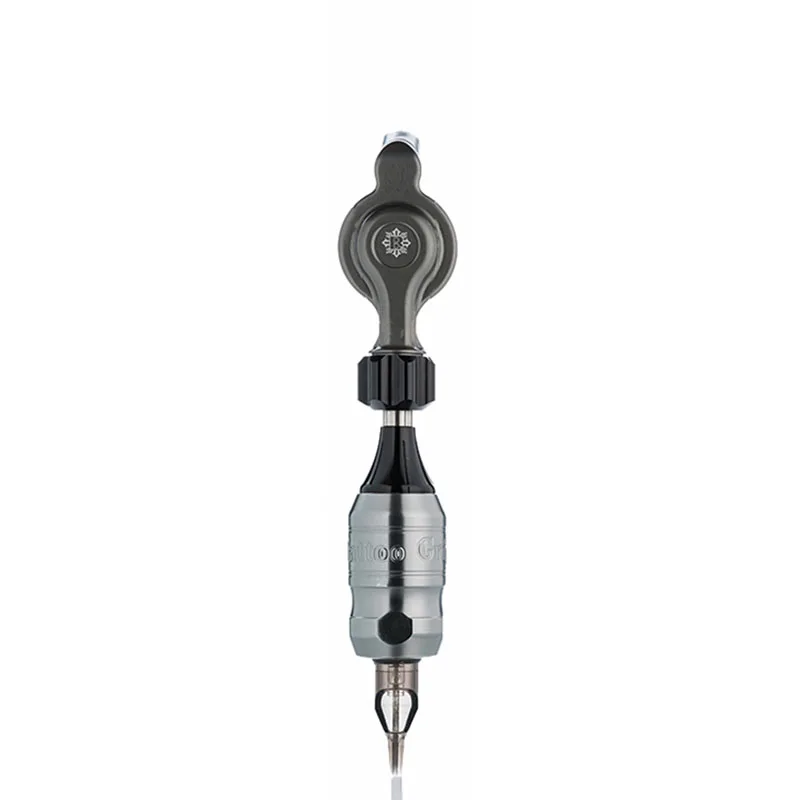 With Gray 27mm Grip Купить одно высокое качество Перманентный макияж роторная Германия мотор тату машина поставка - Цвет: With Gray 27mm Grip
