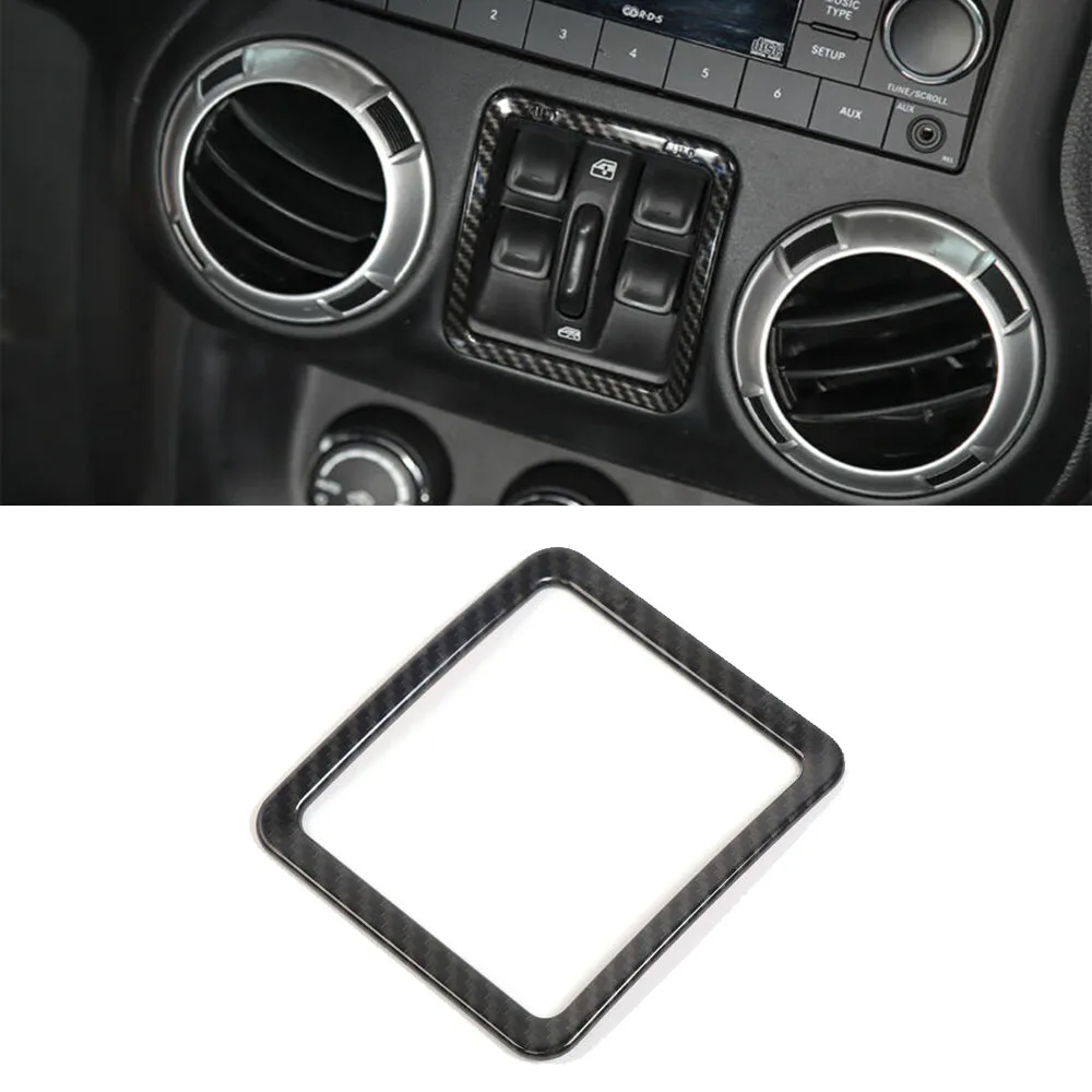 Useful Switch cover Carbon Fiber Cover For Jeep Wrangler 2011+ High quality | Автомобили и мотоциклы