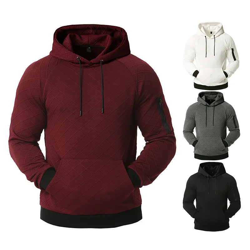 

New men's sports and leisure hooded . Cut out cotton jacket1314- 5015