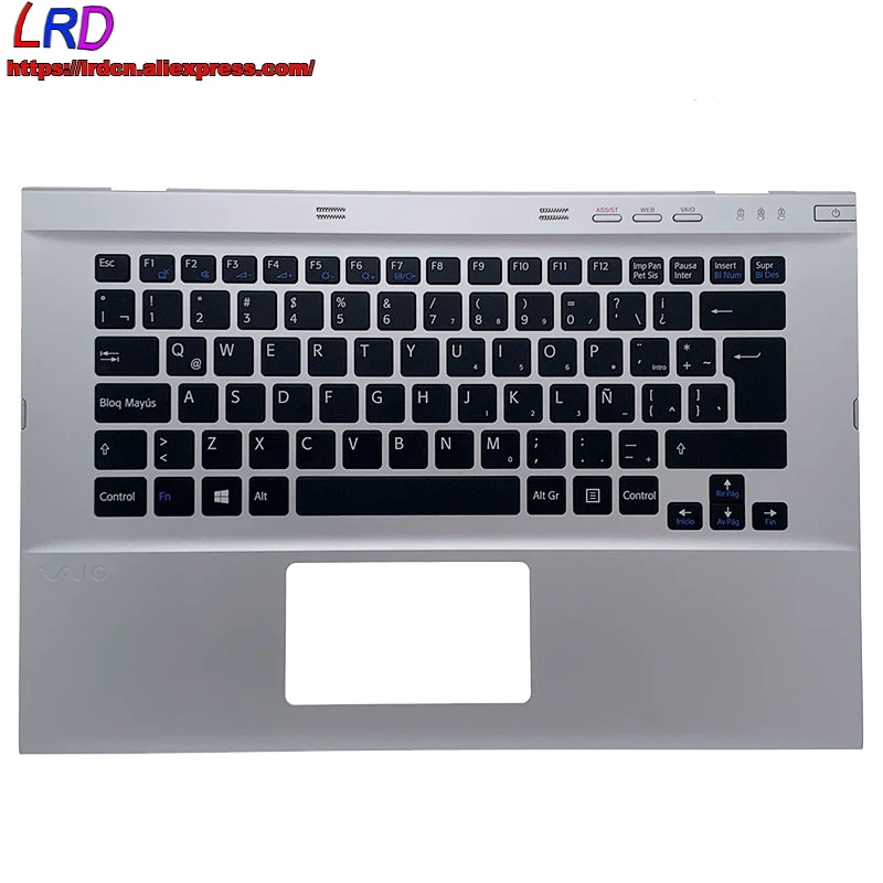 Новые Лас ЛАТИНСКАЯ Испанская клавиатура с оболочкой C крышку Palmrest верхний чехол