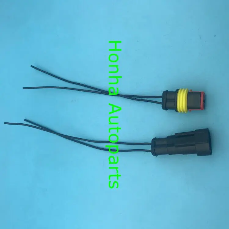 Бесплатная доставка 1 шт 282104 282080 Tyco 2 Way Pin Superseal мужского и женского разъем с 15 см
