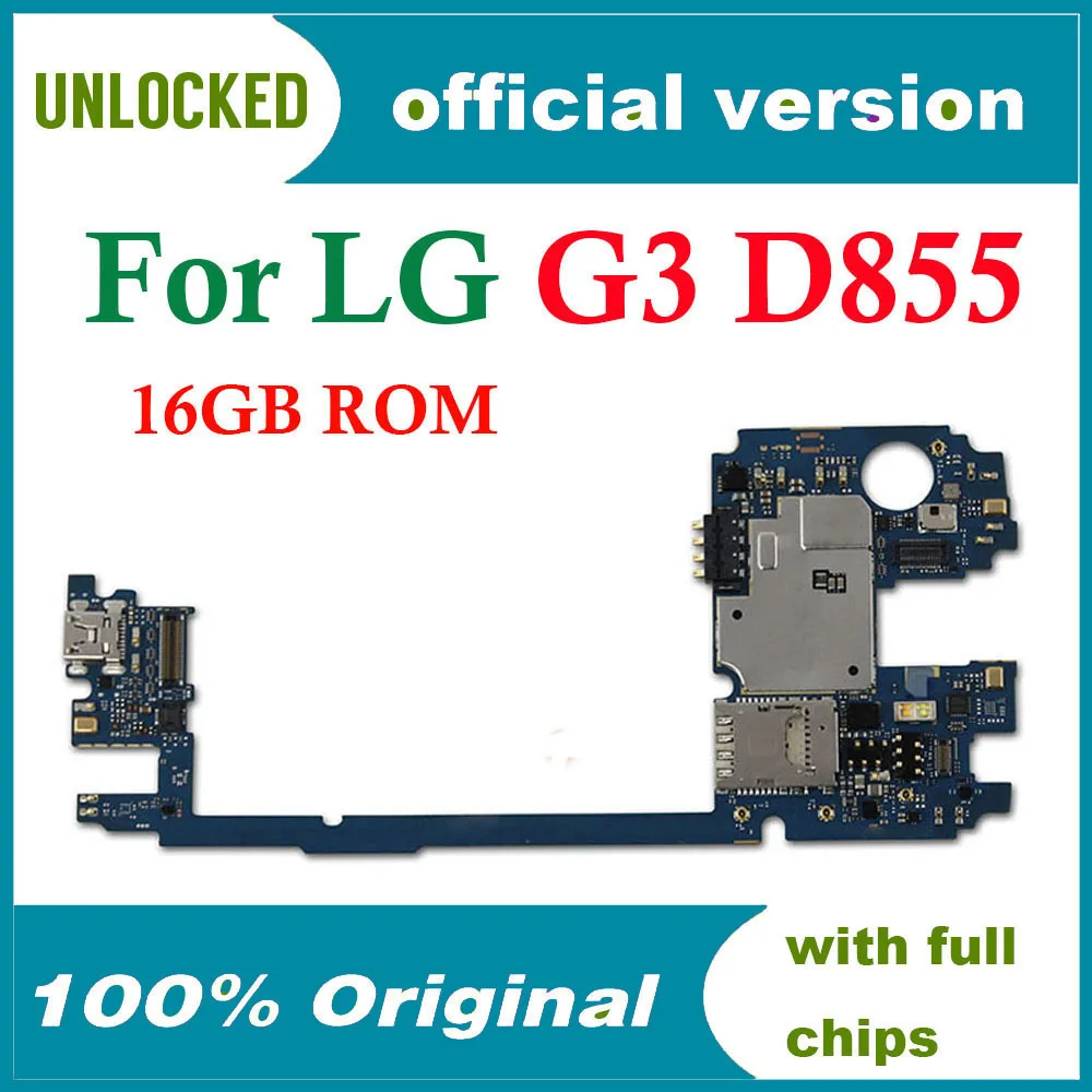 Материнская плата для LG G3 D855 с системой Android 16 ГБ оригинальная разблокированная