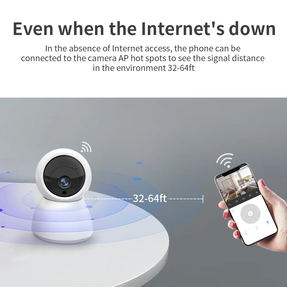 

1080P Wireless Wifi Camera HD Home Surveillance Security PTZ CCTV Camera Two Way Audio P2P Baby Monitor Pet Camera