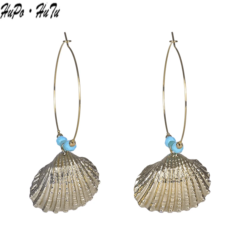 Гальваническое настоящее золото C-образной формы 9 слов Круглый Раковины ракушки