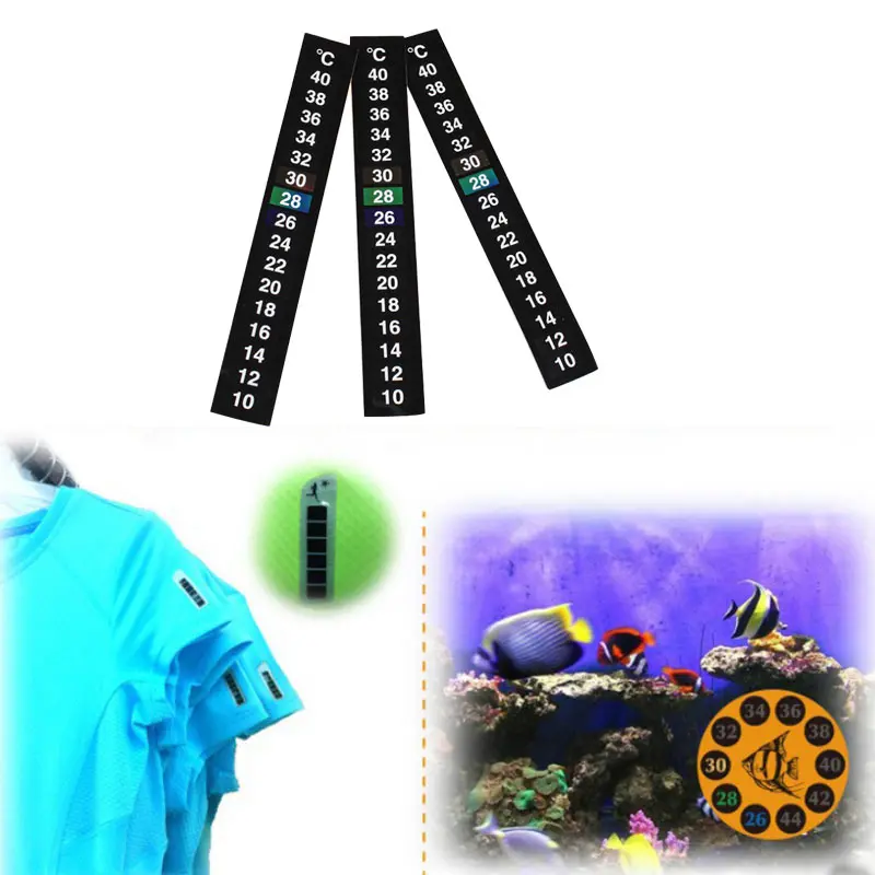 1 шт. цифровой термометр для аквариума температурная наклейка двойная шкала