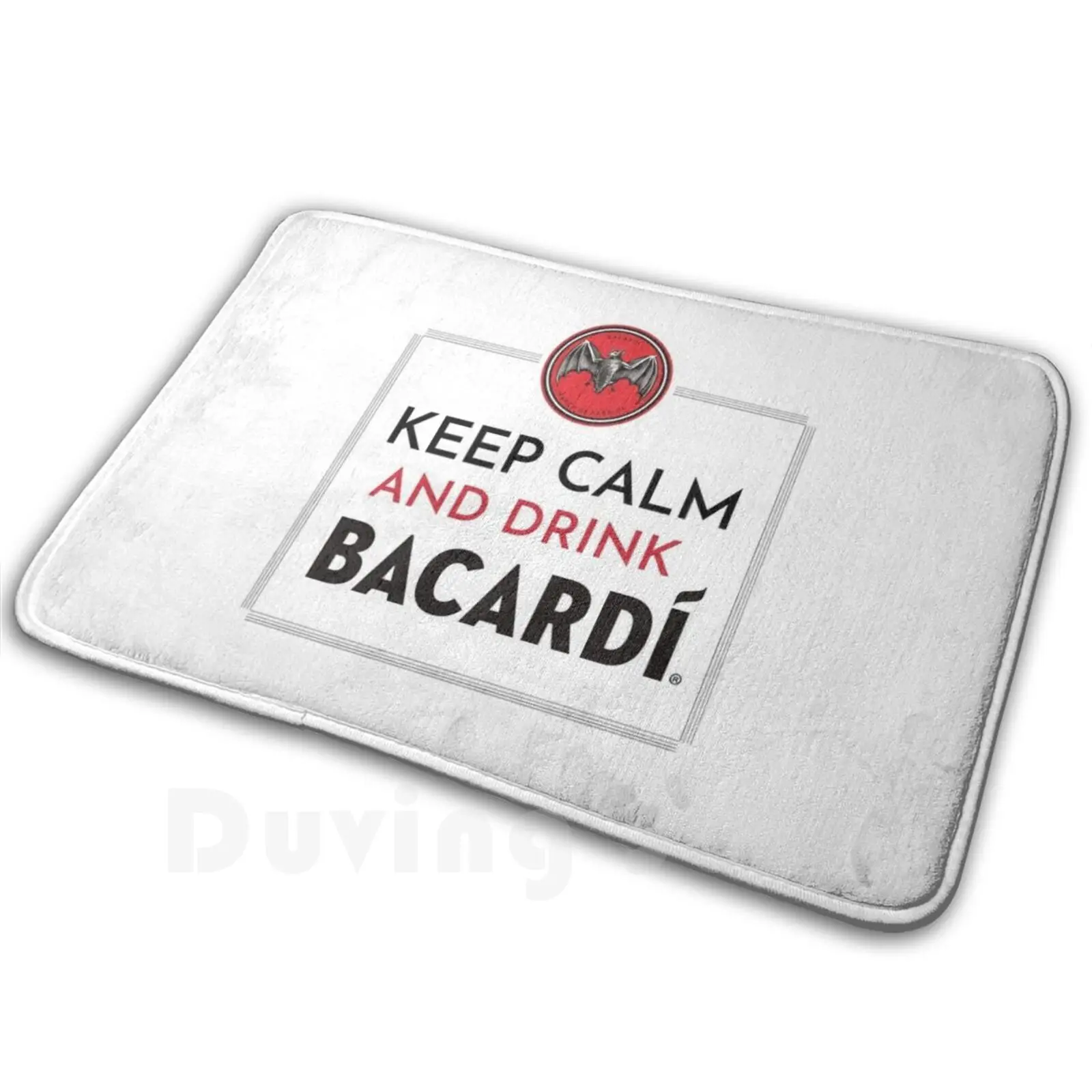 

Keep Calm And Drink Bacardi  Carpet Mat Rug Cushion Soft Bacardi Rum Keep Calm Drink Enjoy Summer Tropical