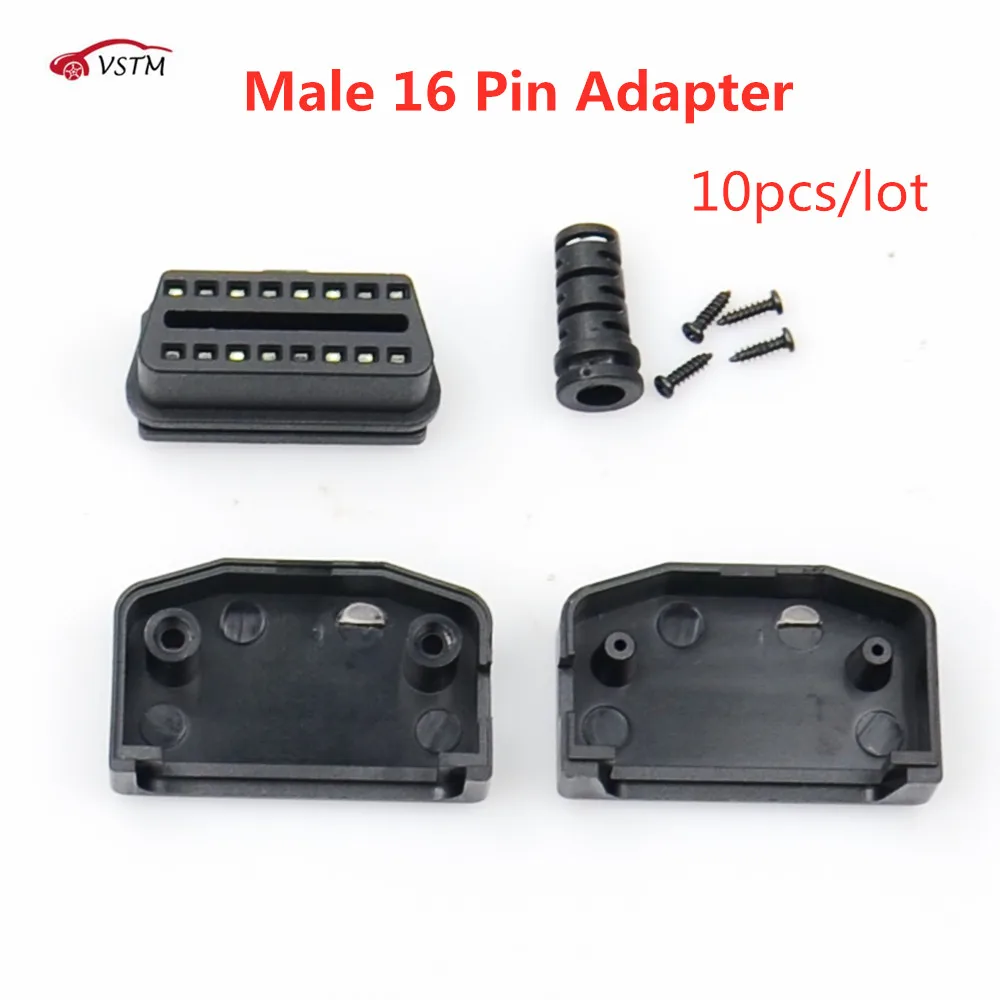 10 шт./лот высокое качество Obd2 разъем универсальный 16 контактный кабель
