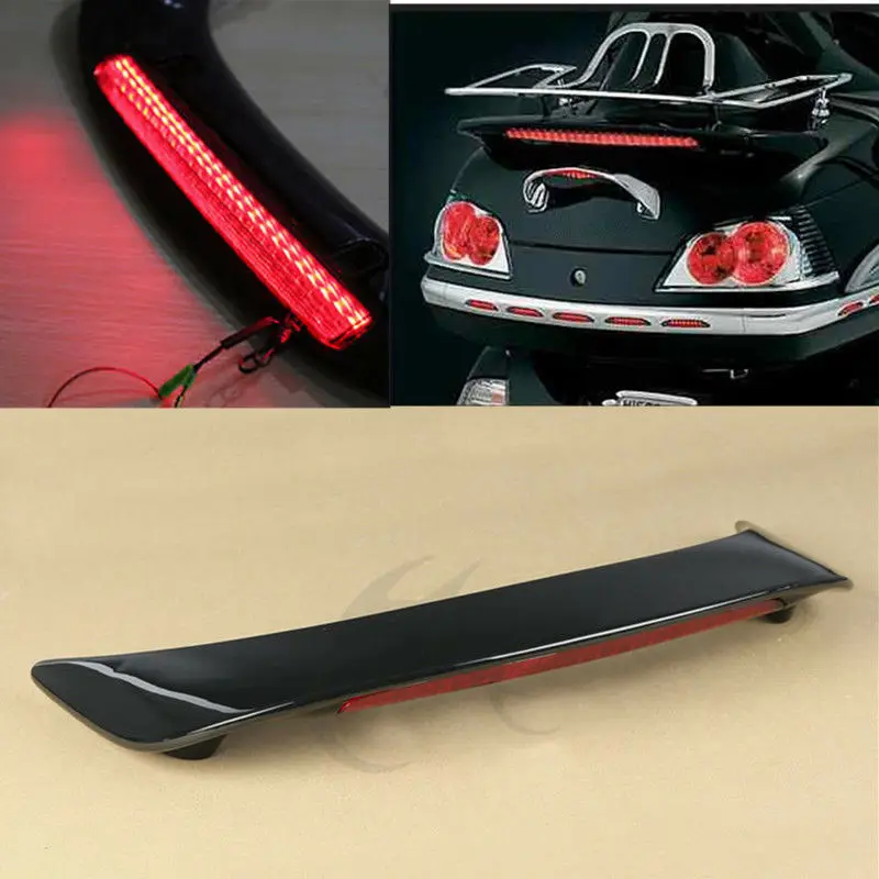 Светодиодный задний спойлер на багажник мотоцикла и красные линзы для Honda GL1800 GoldWing 2001-2011 02 03 04