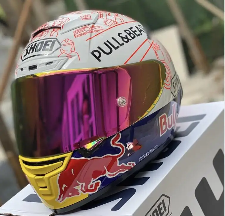 

Full Face Motorcycle helmet X1414 painting fiber glass material Helmet black ant Riding Motocross Racing Motobike Helmet