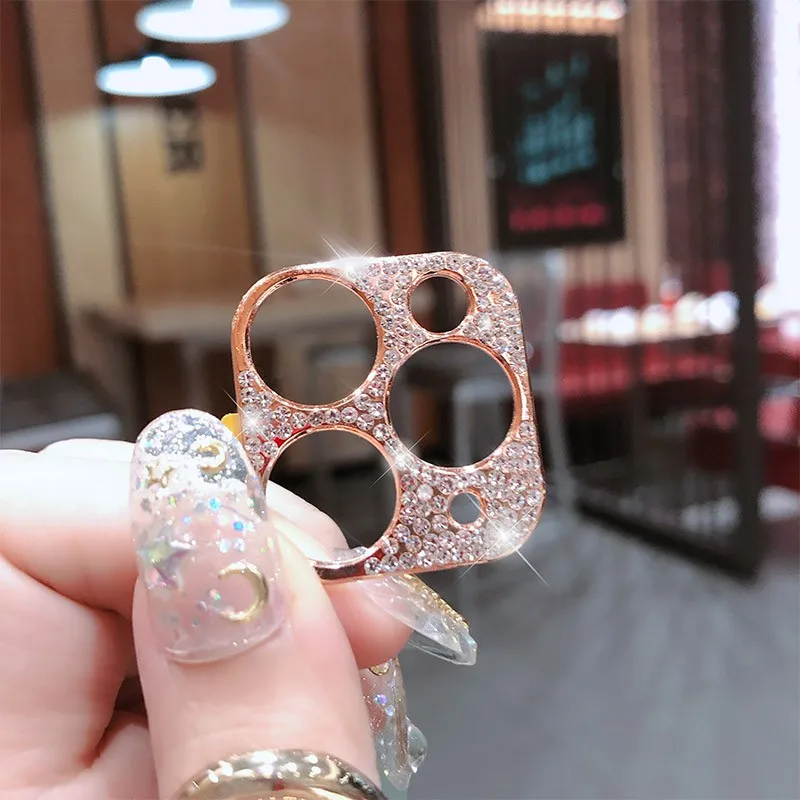 Украшения для задней камеры iPhone 11 Pro Max Алмазная Защитная крышка объектива с