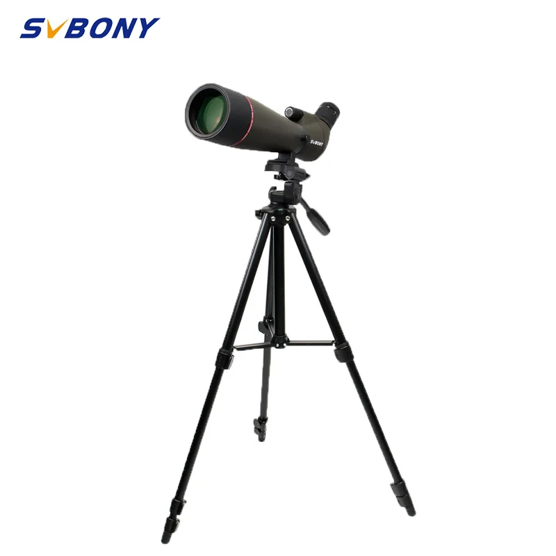 SVBONY SV13 Зрительная труба 20 60X80 водонепроницаемый зум телескоп серебро + MC Призма
