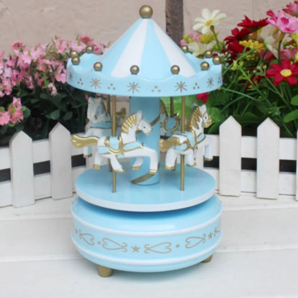 Музыкальные шкатулки музыкальная шкатулка Merry-Go-Round карусель подарок на