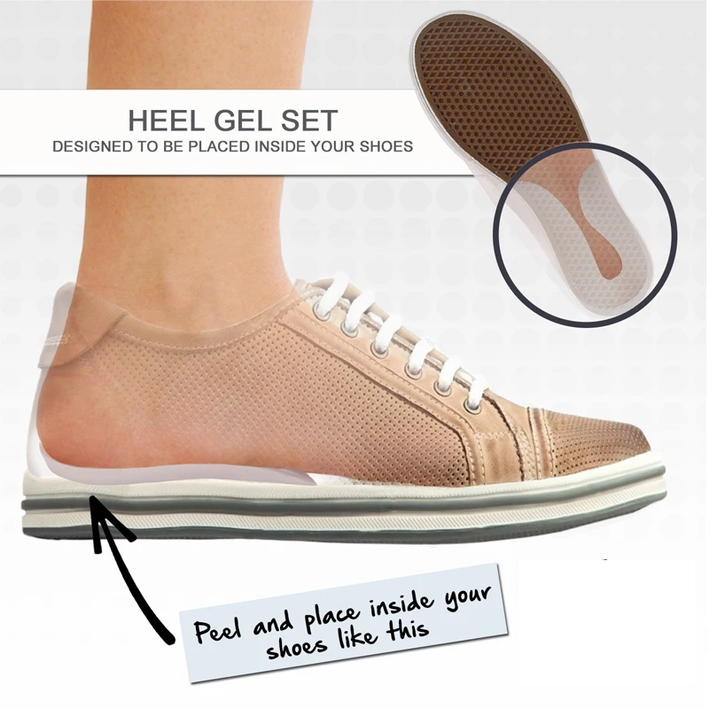 1 пара забота о ногах массажный силиконовый гель U образный Шпоры чашки пятки