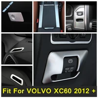 key hole switch decor panel water cup holder side protect strip ac vent garnish cover trim for volvo xc60 2012 2017 accessory
