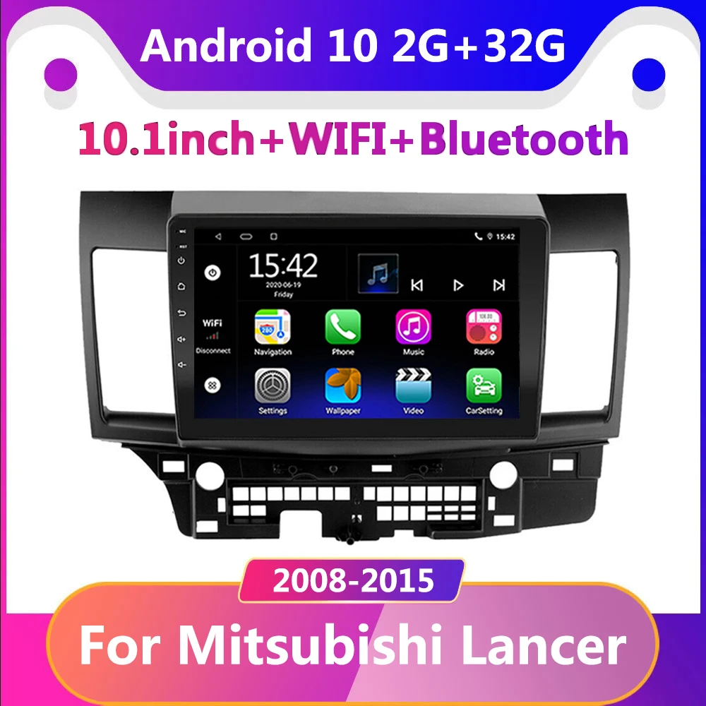 

Автомагнитола на Android 10 для Mitsubishi Lancer 10 CY 2008 - 2015 мультимедийный видеоплеер 2 din WIFI навигация GPS Стерео DVD
