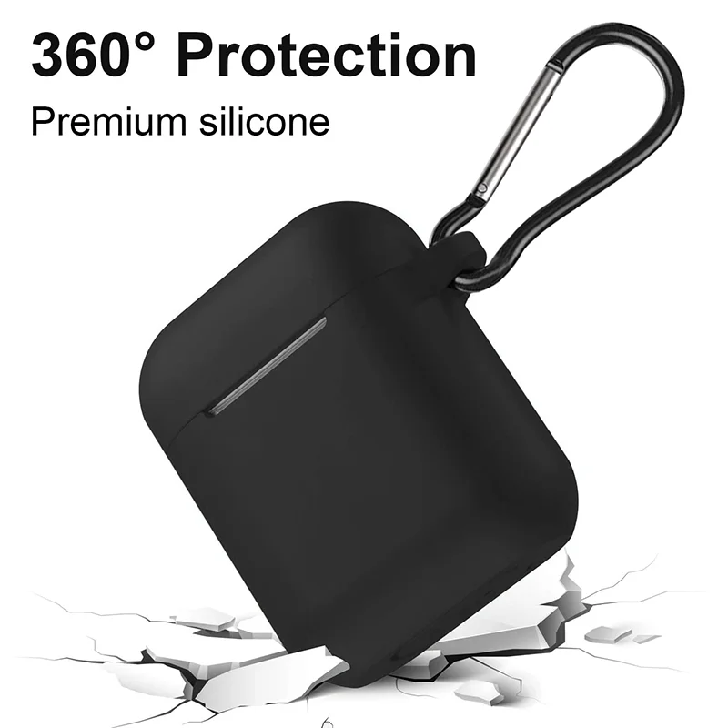 Мягкий чехол для Apple Airpods 2 Роскошный прозрачный наушников с Bluetooth силиконовый