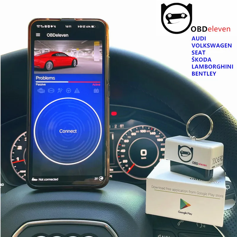 

100% Original OBDeleven Device Auto Diagnostic tool for Android OBD2 Code Scanner Volkswagen/Audi/Seat/Skoda Activate for PRO!