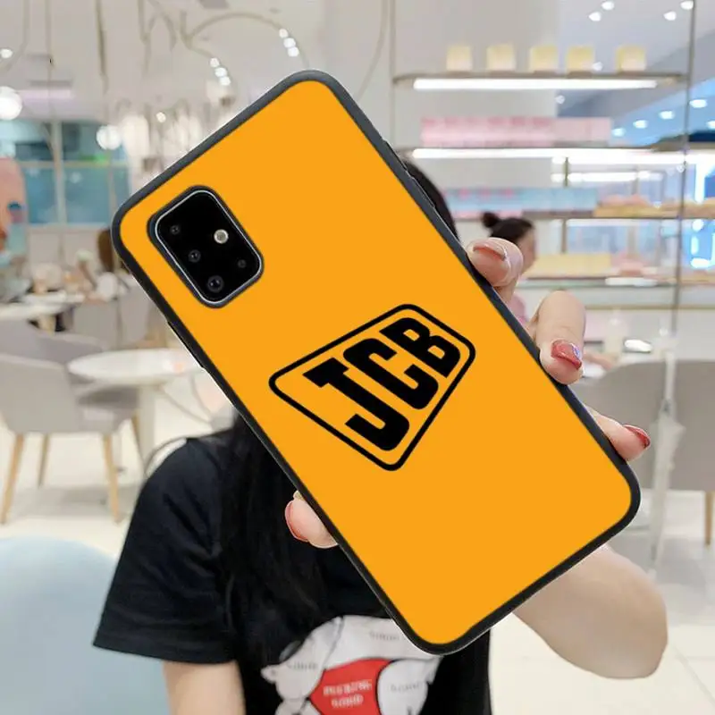 

Jcb Excavator Black Soft Silicone Phone Case For Samsung S9 10 20Plus Note 7 8 9 10 10plus Pro J8 M30 31