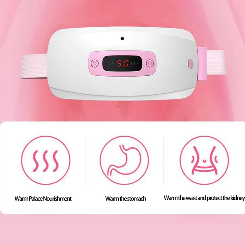 

USB Heating Belt Pain Relief Warm with Uterus to Keep Warm Pain Menstrual Menstruation Female Heated Massage Belt