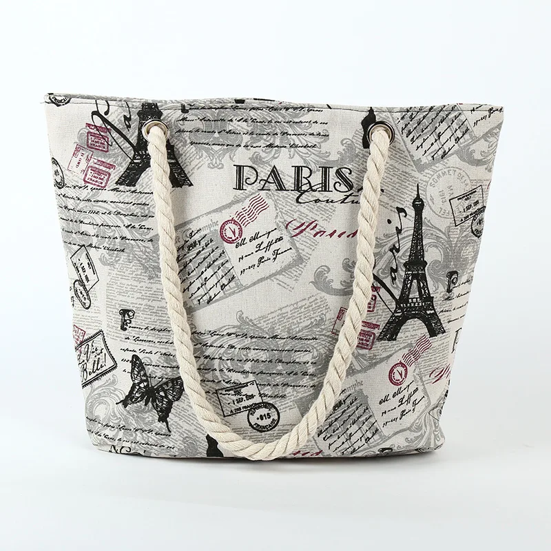 

Ladies Shoulder Bag Women Canvas Bag Printing Large Capacity Bag Mommy Bag Girl Portable Shopping Bag Student Bag Birthday Gift