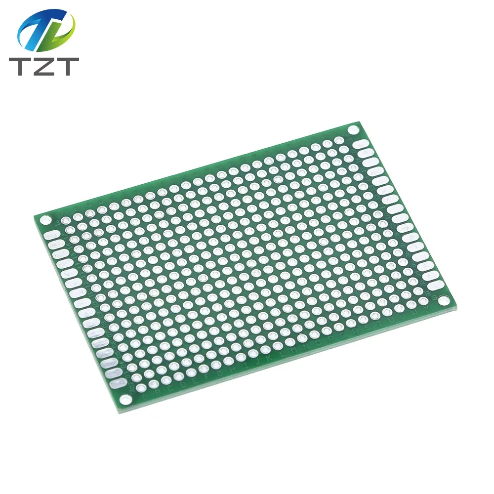 10 шт. двухсторонний Прототип PCB Луженая универсальная плата 5x7 5*7 см зеленый |