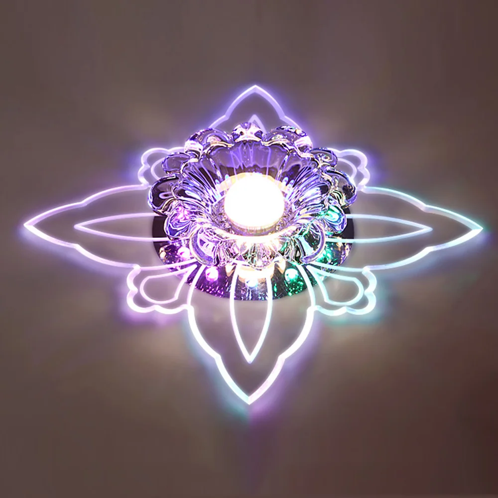 Красивый светильник для дома потолочный кристалл коридора крыльца балкона