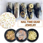 1 коробка различные формы Смешанные цвета Панк механические осветительные приспособления Ретро слайдер для ногтей Сделай Сам дизайн нажимайте на ногти 3D аксессуары для ногтей