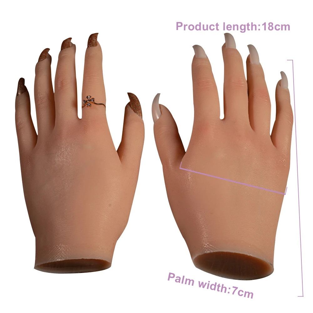 KnowU практика ручной Маникюр гибкий силиконовый реалистичный составной пальцев