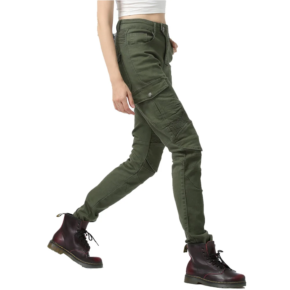 Женские спортивные джинсы бронированный CE брюки для мотоциклистов