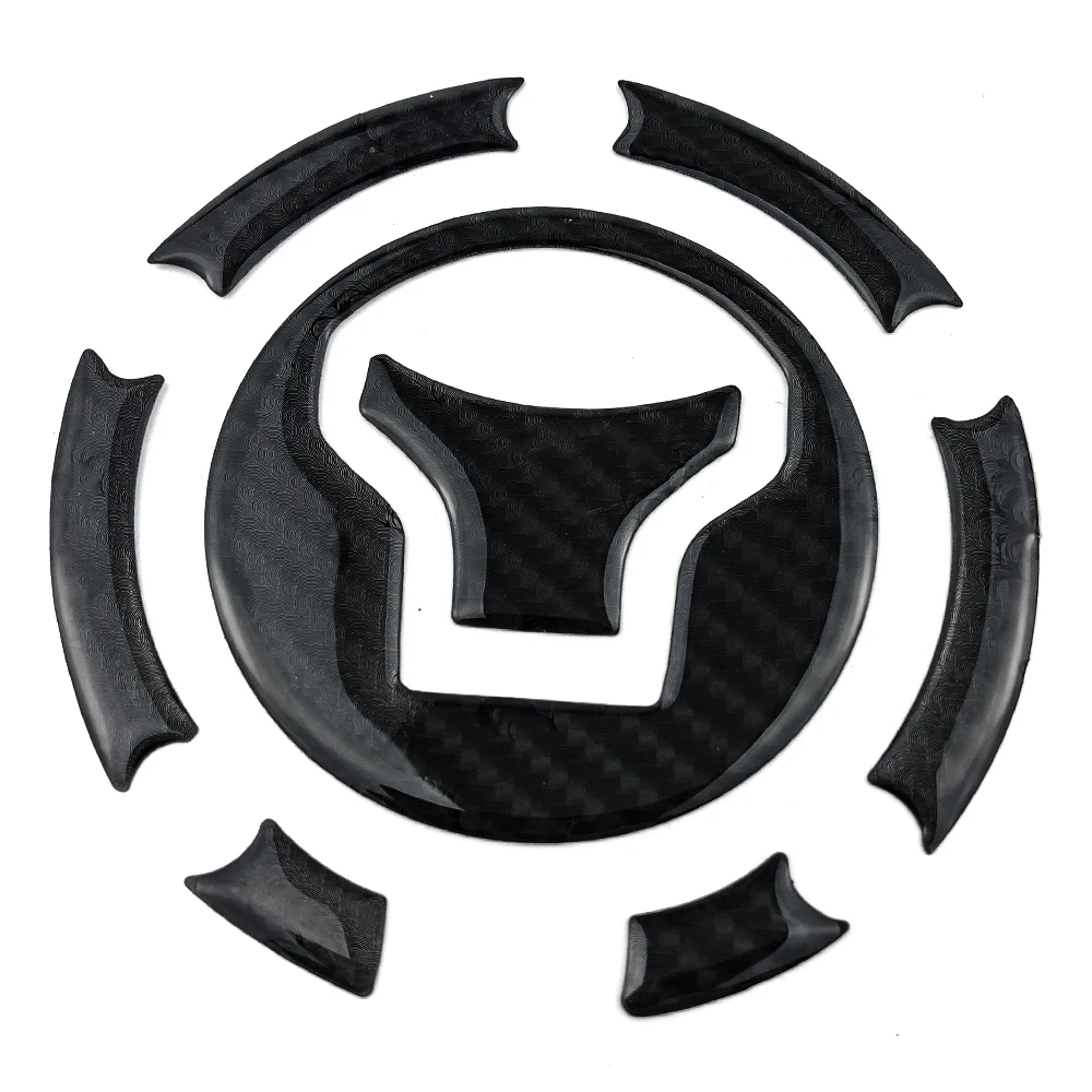 Наклейка на бак для мотоцикла из углеродного волокна с топливным газом и маслом