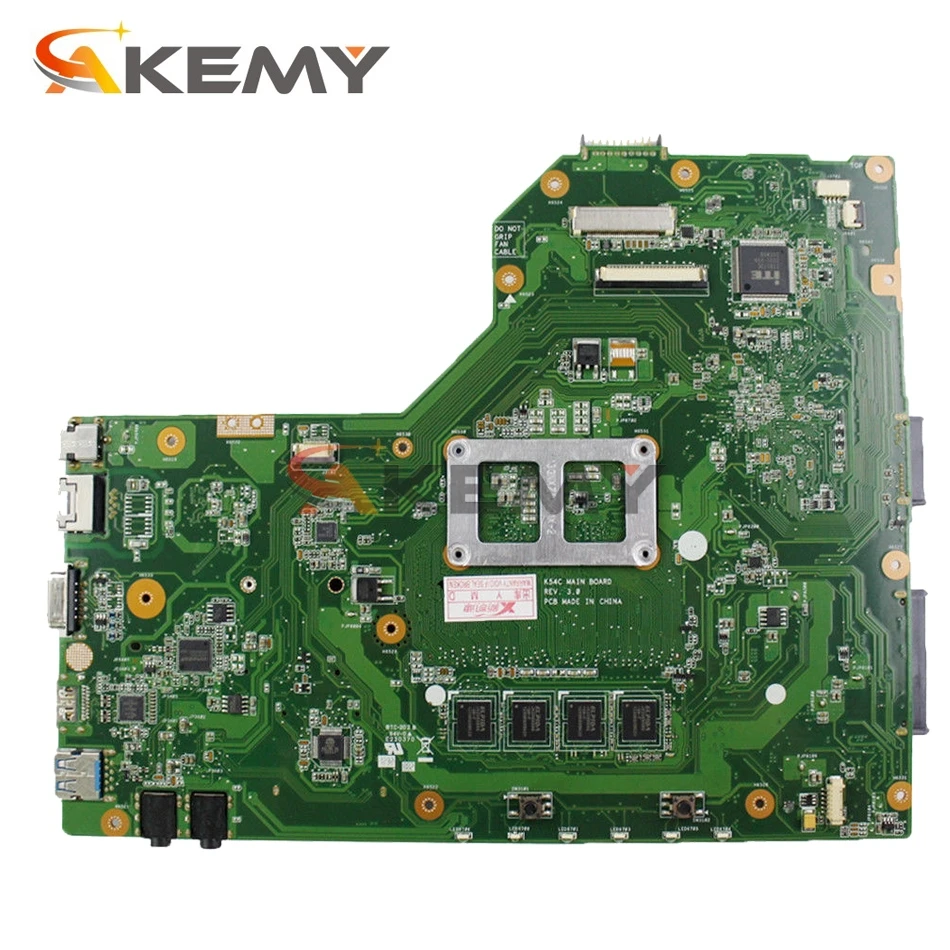 Akemy для Asus X54C K54C материнская плата ноутбука hm65 REV.3.0 с I3-2370U тестом | Компьютеры и