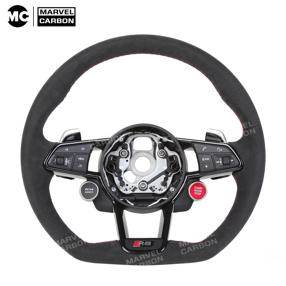 

100% REAL CARBON FIBER STEERING WHEEL COMPATIBLE WITH Audi R8