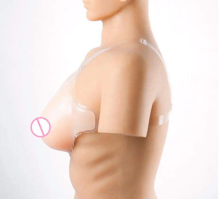 Silicone Fake Boobs 2000g With Shoulder Straps For Drag Queen Transsexual Enhancer Shemale Transgender Crossdresser Breast Forms