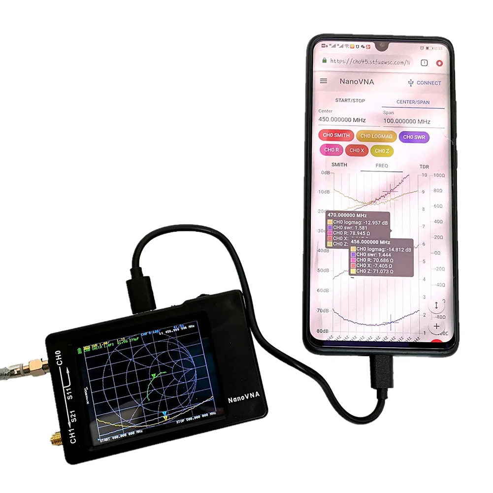 ЖК-дисплей NanoVNA векторные сети анализатор антенный MF HF VHF 50kHz-900 MHz LKS99 |