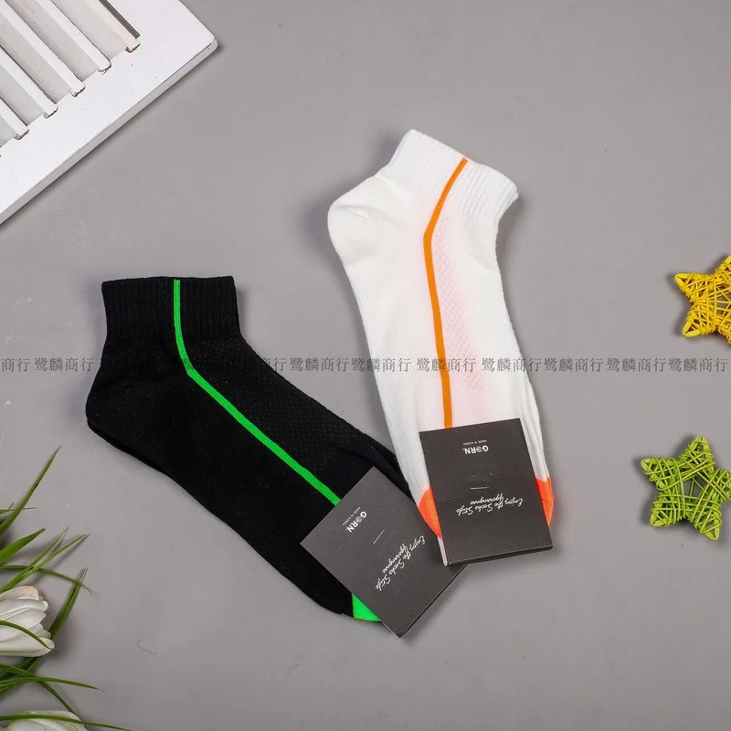 

Cartoon Women Socks Striped Cotton Sock Lovely Ladies Colorful Unisex Ankle Casual Soft Sox Girls Spring Summer Trendy Skarpetki