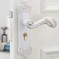 european restore ancient ways indoor lock bedroom hold hand lock solid wood door lock bearing mute ivory white machinery lock
