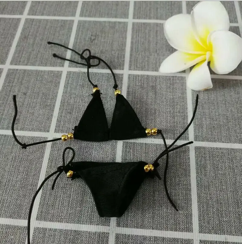 

1/6 Scale Black Bikini Model For 12" Female Body Doll