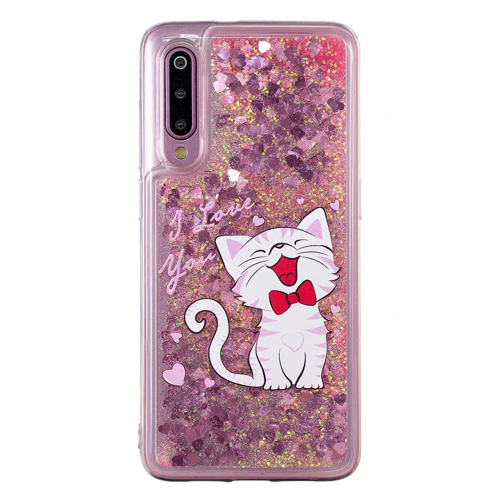 Luxury Painted Unicorn Quicksand Case Cover Shell for Xiaomi Mi 9T 9 A2 Lite A1 Pocophone F1 Redmi 7 7A 6 6A 5 5A Note 7 5 6 Pro