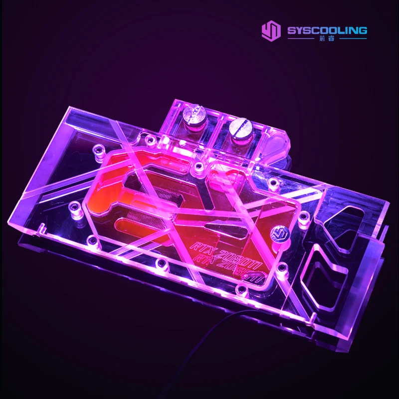 Syscooling блок водяного охлаждения GPU полное покрытие RTX 2080/2080Ti водяной