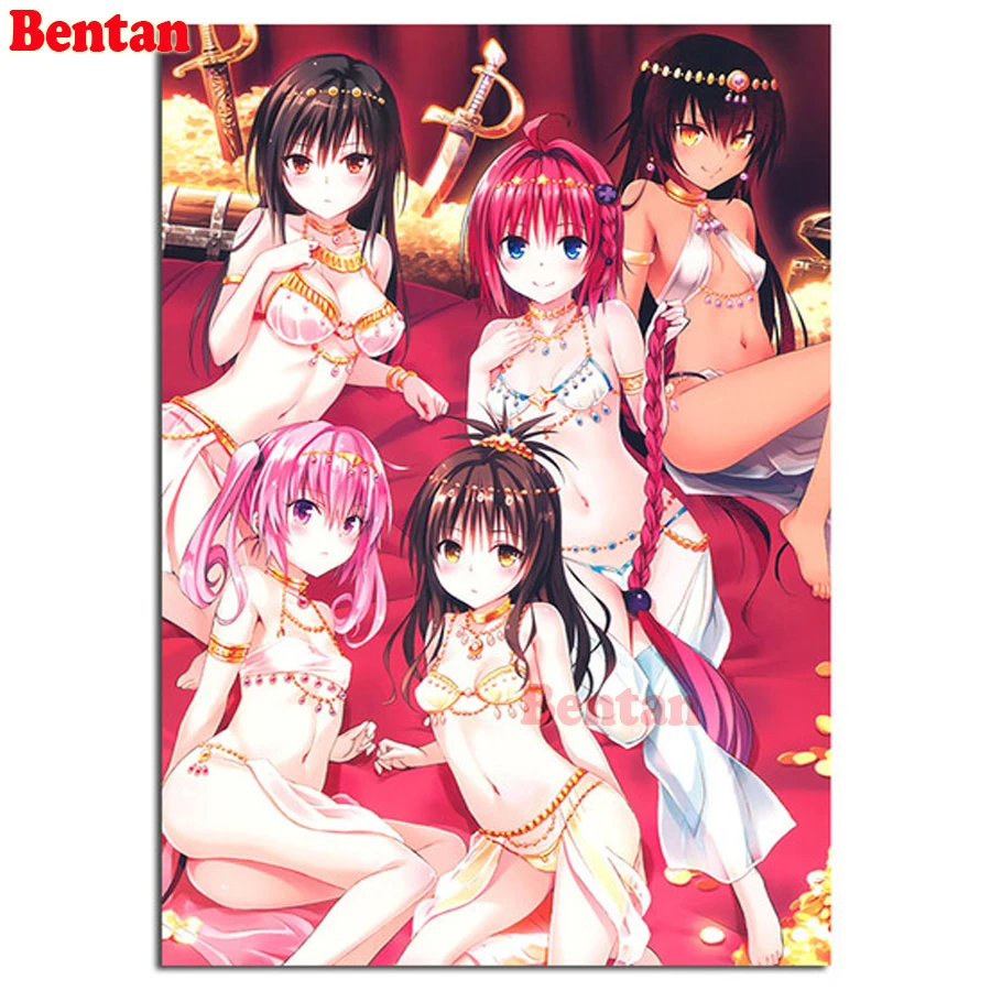 

Full Square round Diamond 5D DIY Diamond Painting Japanese Anime Girl Cross Stitch Rhinestone embroidery Mosaic Home Decor 5d ar