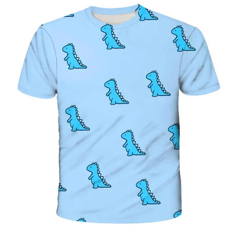 

Cartoon Dinosaur tee shirt Printed internet T shirt Boy Girl dino Tshirt funny Harajuku Tops Jurassic offline park Kids t-shirt