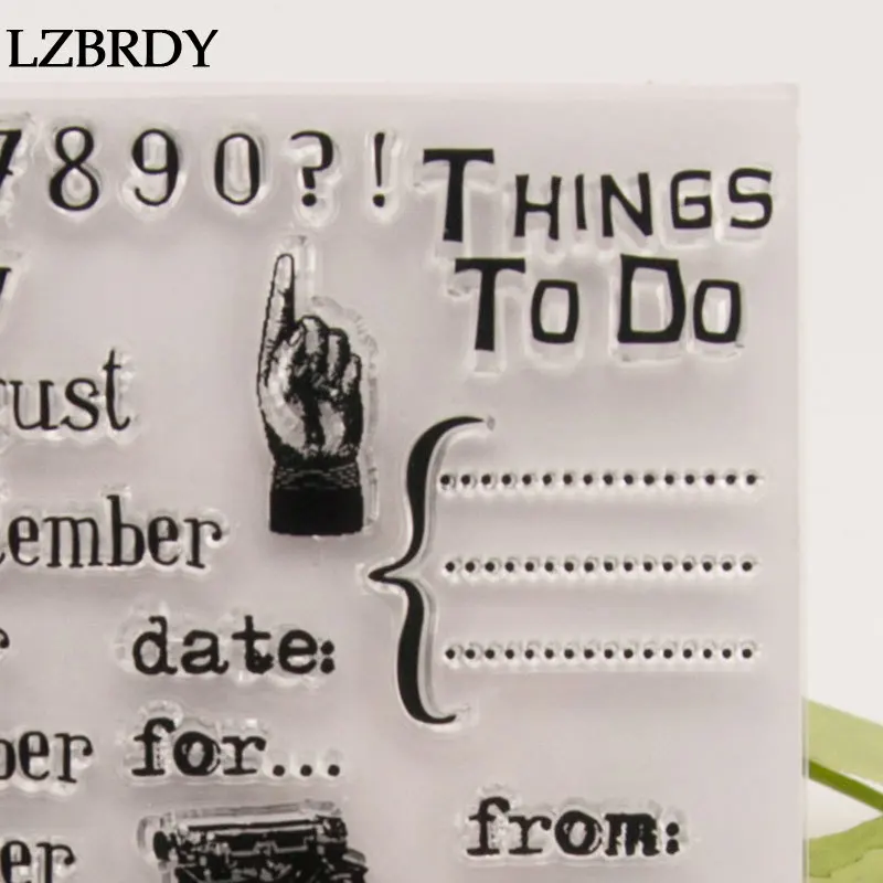 Новая записная книжка 0 9 цифр 12 месяцев прозрачные резиновые штампы для