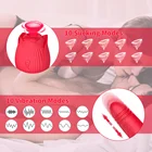 Сосание сосков в форме розы телескопические фаллоимитаторы вибратор для клитора Вагинальный Массажер Двойные головки стимулятор Женская Интимная игрушка