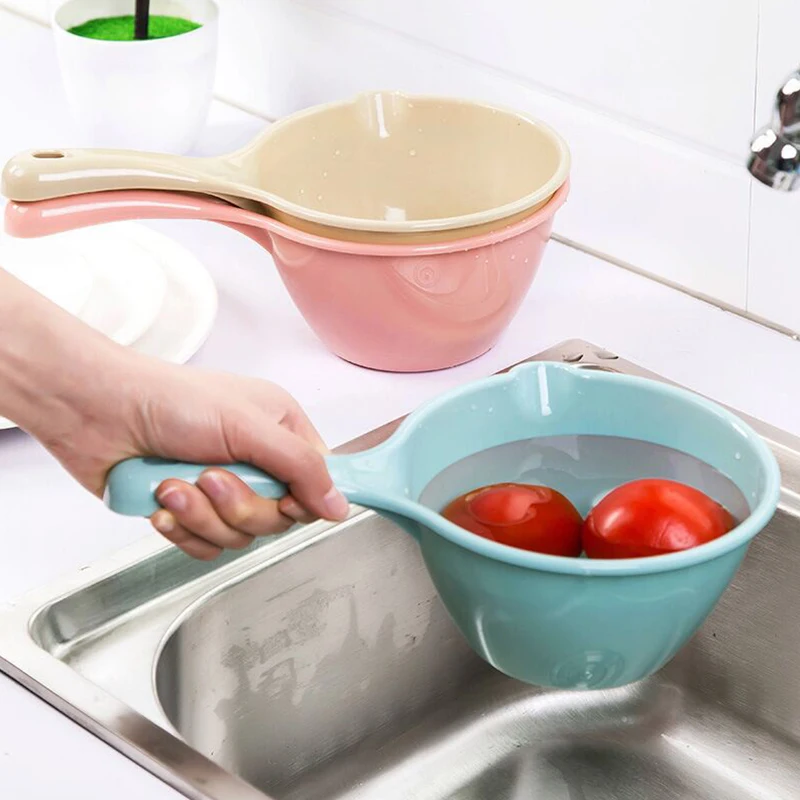 

Household Water Scoops Handle Water Dipper Kitchen Water Ladle Baby Shower Spoons Kids Bath Tool Restaurant Kitchen Gadgets