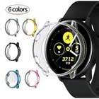 Силиконовый ТПУ Мягкий защитный стеклянный чехол для экрана Корпус рамка пленка для Samsung galaxy watch активный защитный чехол бампер с полными краями