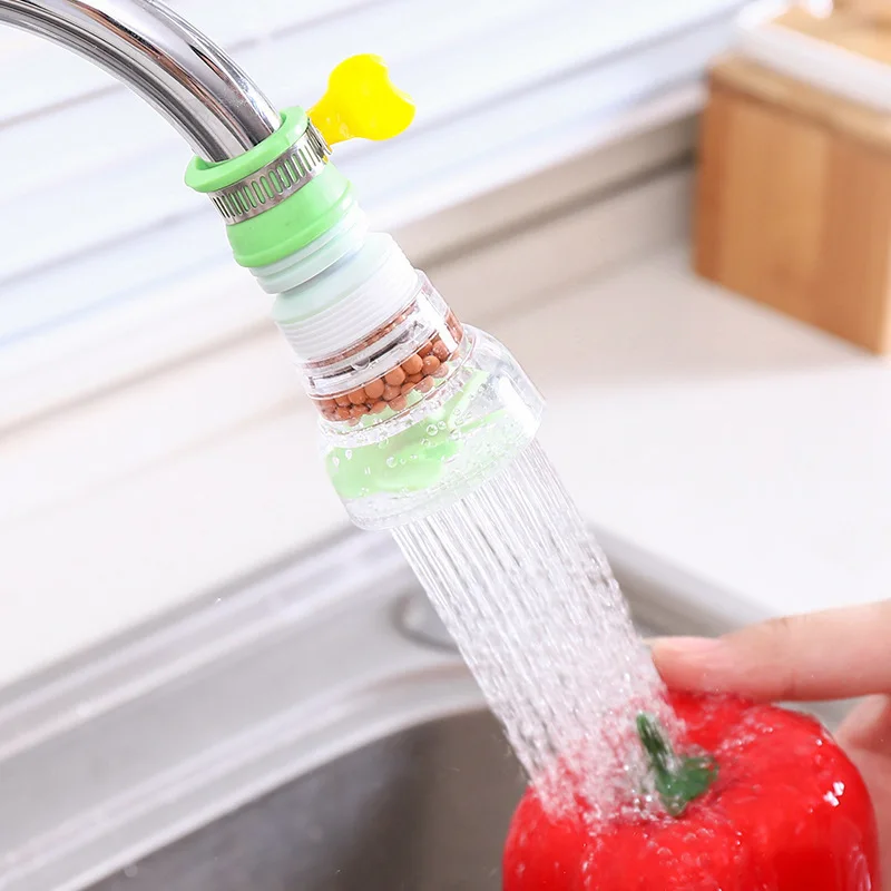 

New Rotation Kitchen Faucet Spouts Sprayers PVC Shower Tap Water Filter Purifier Nozzle Filter Water Saver Household Kitchen